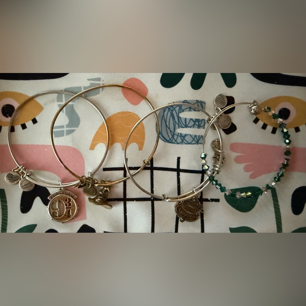 Alex & Ani Harry Potter Bracelet lot of 4